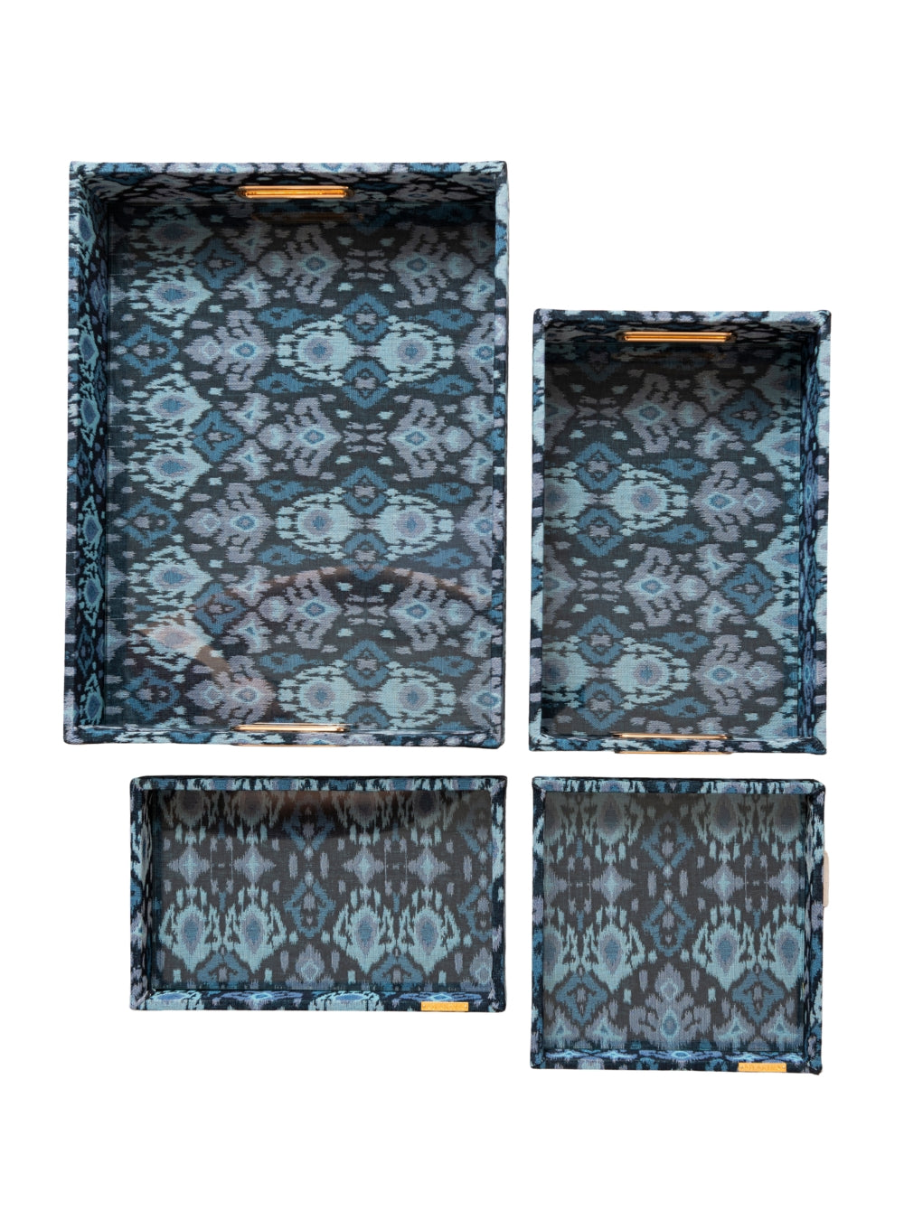 Bandeja Ikat Azul Jacquard