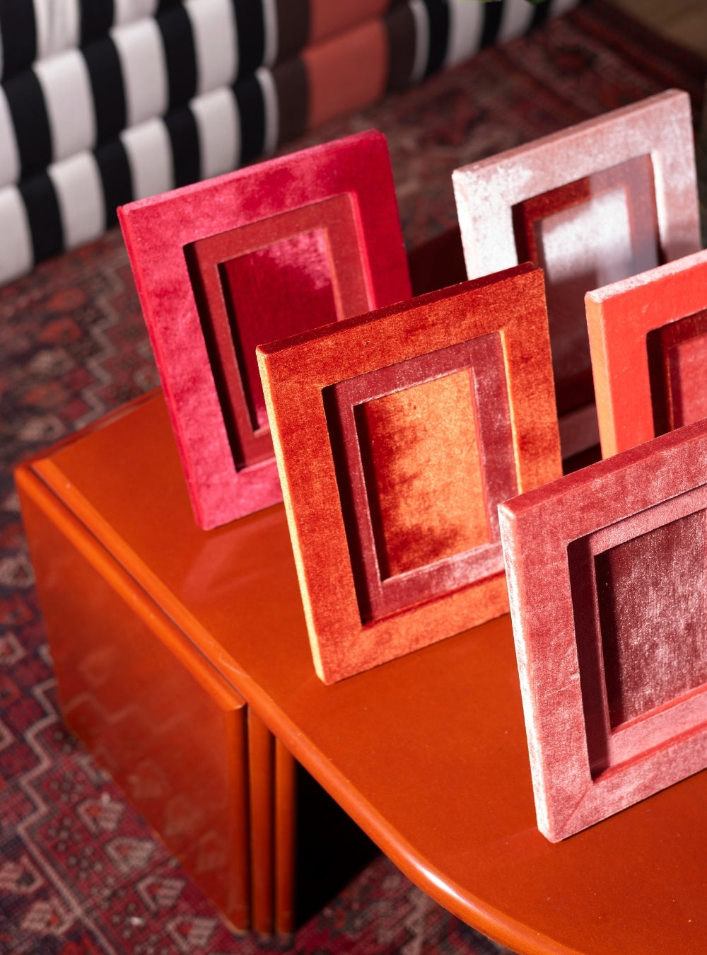 Porta-retrato Veludo Cereja