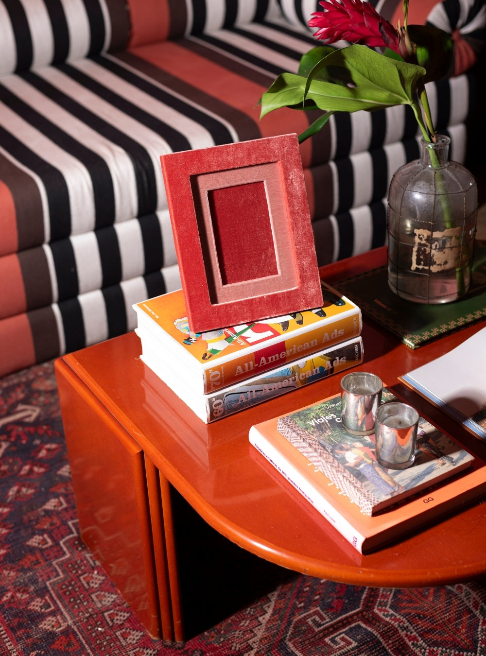 Porta-retrato Veludo Coral