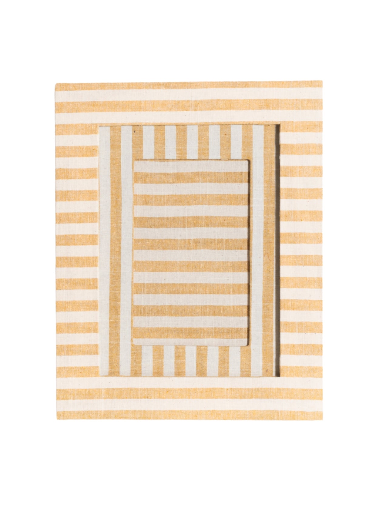 Yellow Striped Picture Frame