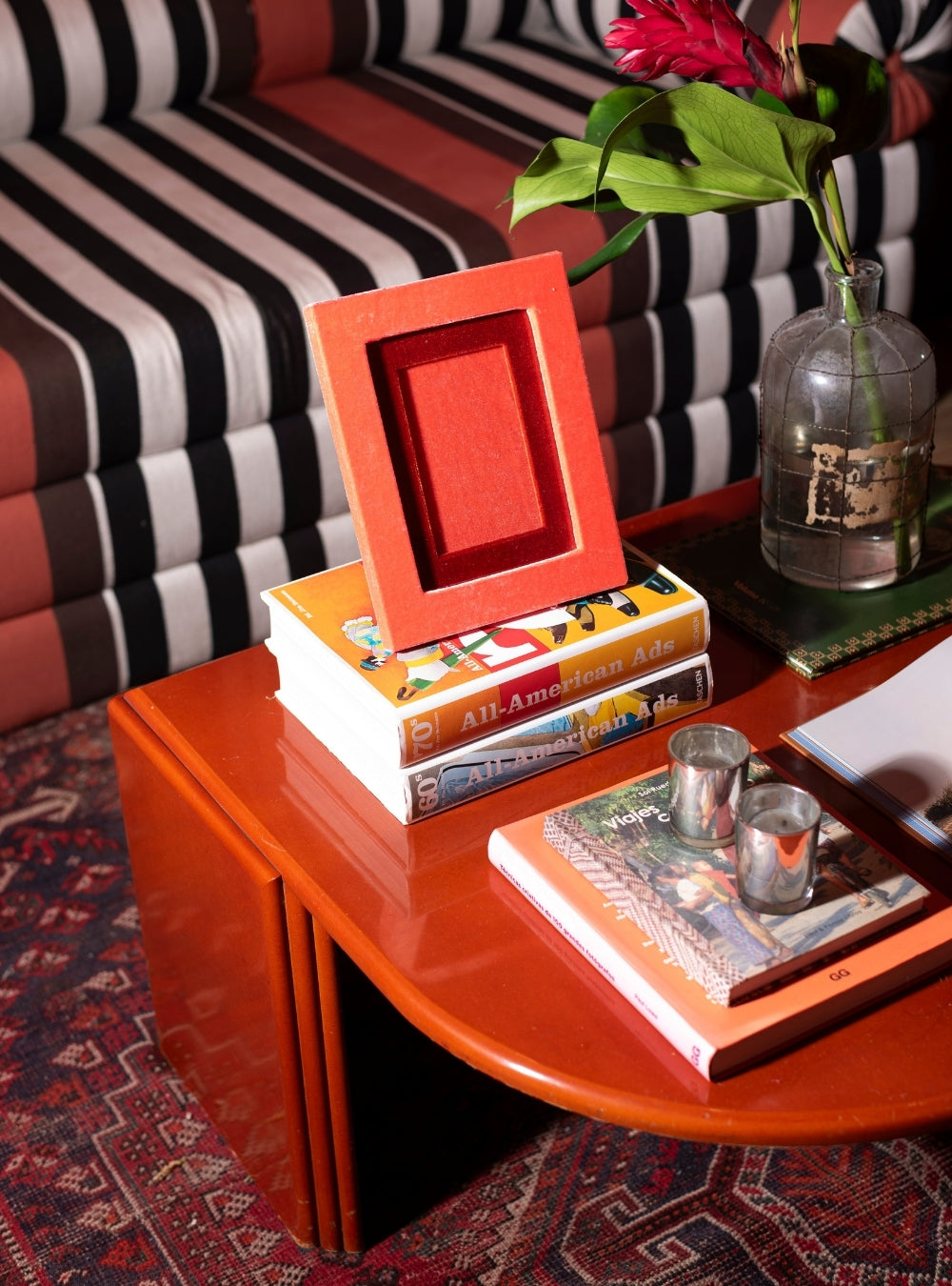 Porta-retrato Veludo Salmão