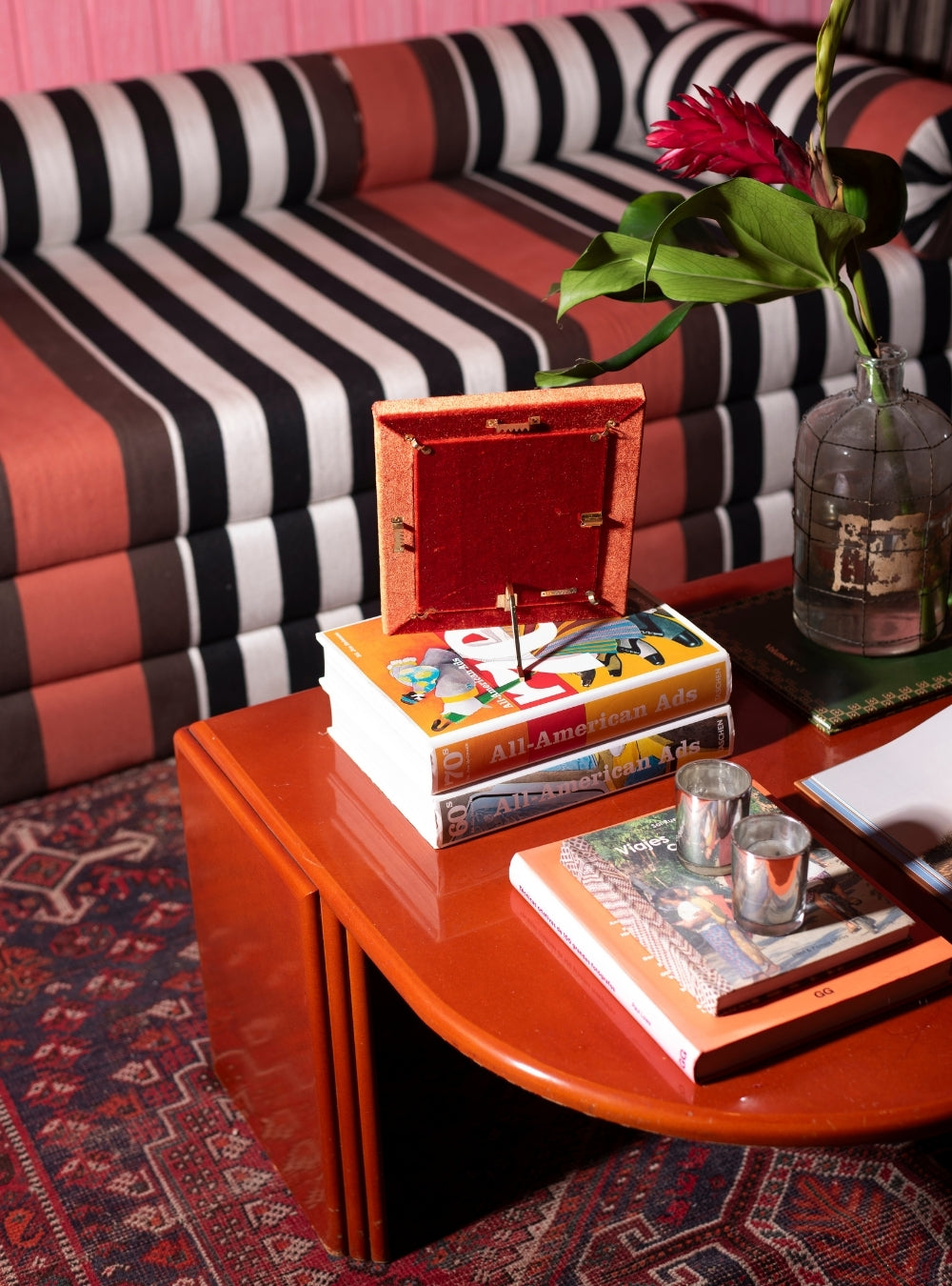 Porta-retrato Veludo Terracota