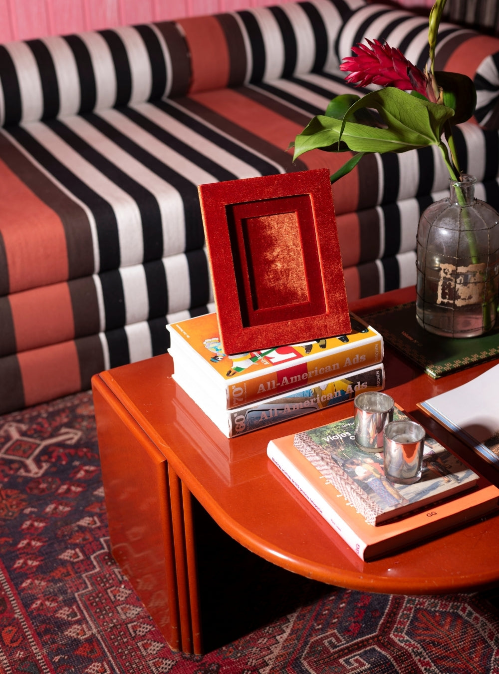 Porta-retrato Veludo Terracota