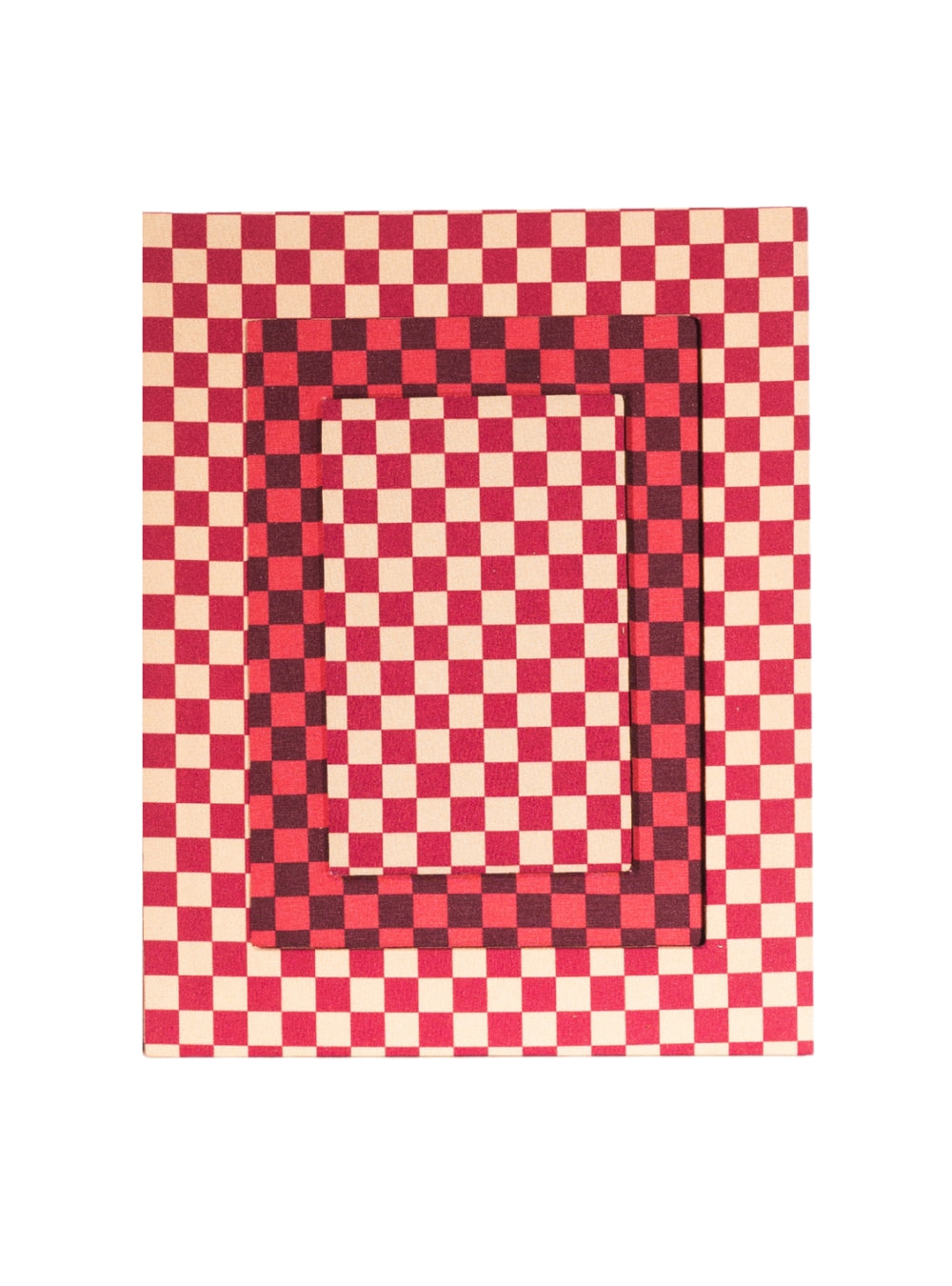 Marco de fotos con rayas rojas