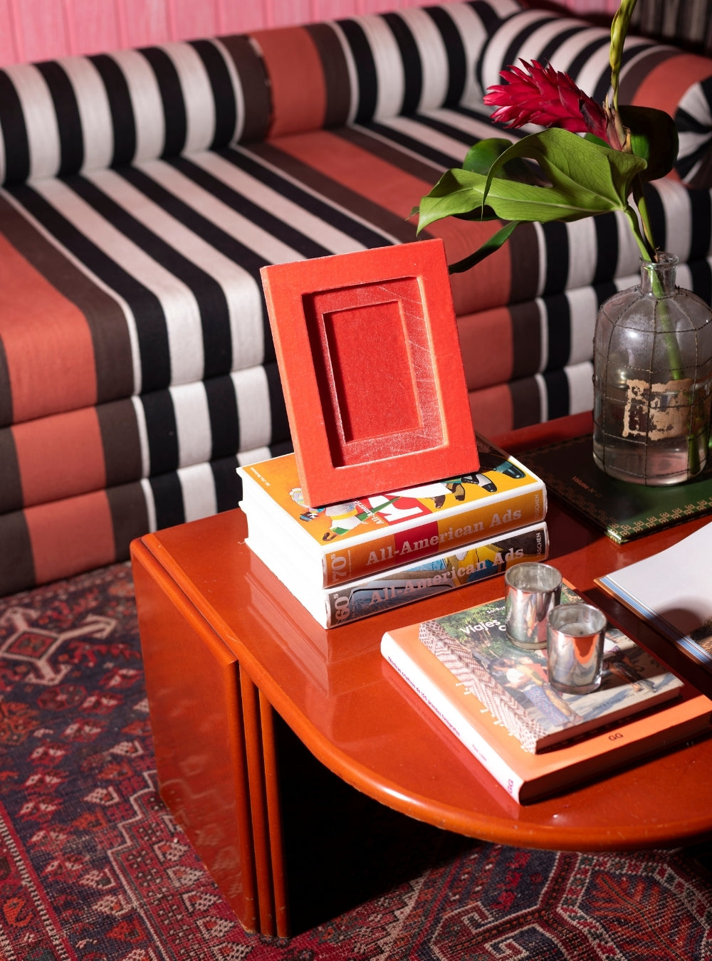 Porta-retrato Veludo Salmão