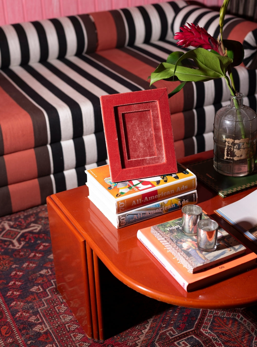 Porta-retrato Veludo Coral