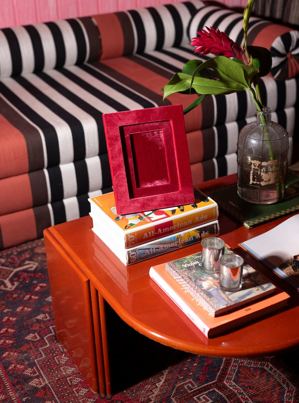 Porta-retrato Veludo Cereja