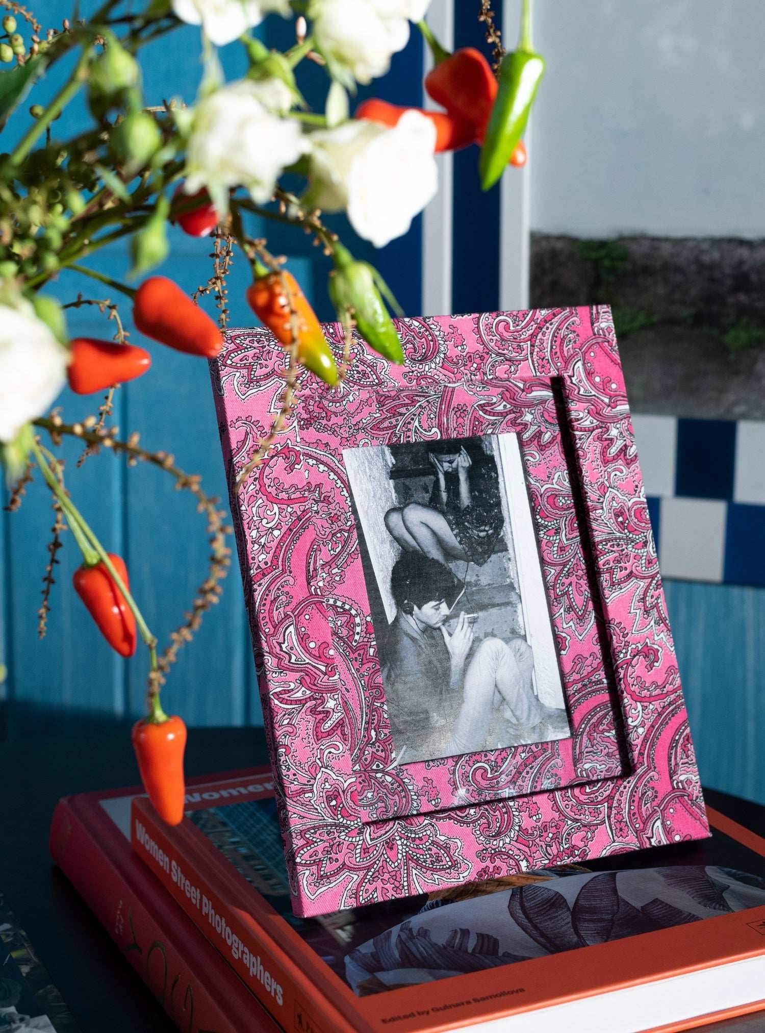 Porta-retrato Paisley Rosa