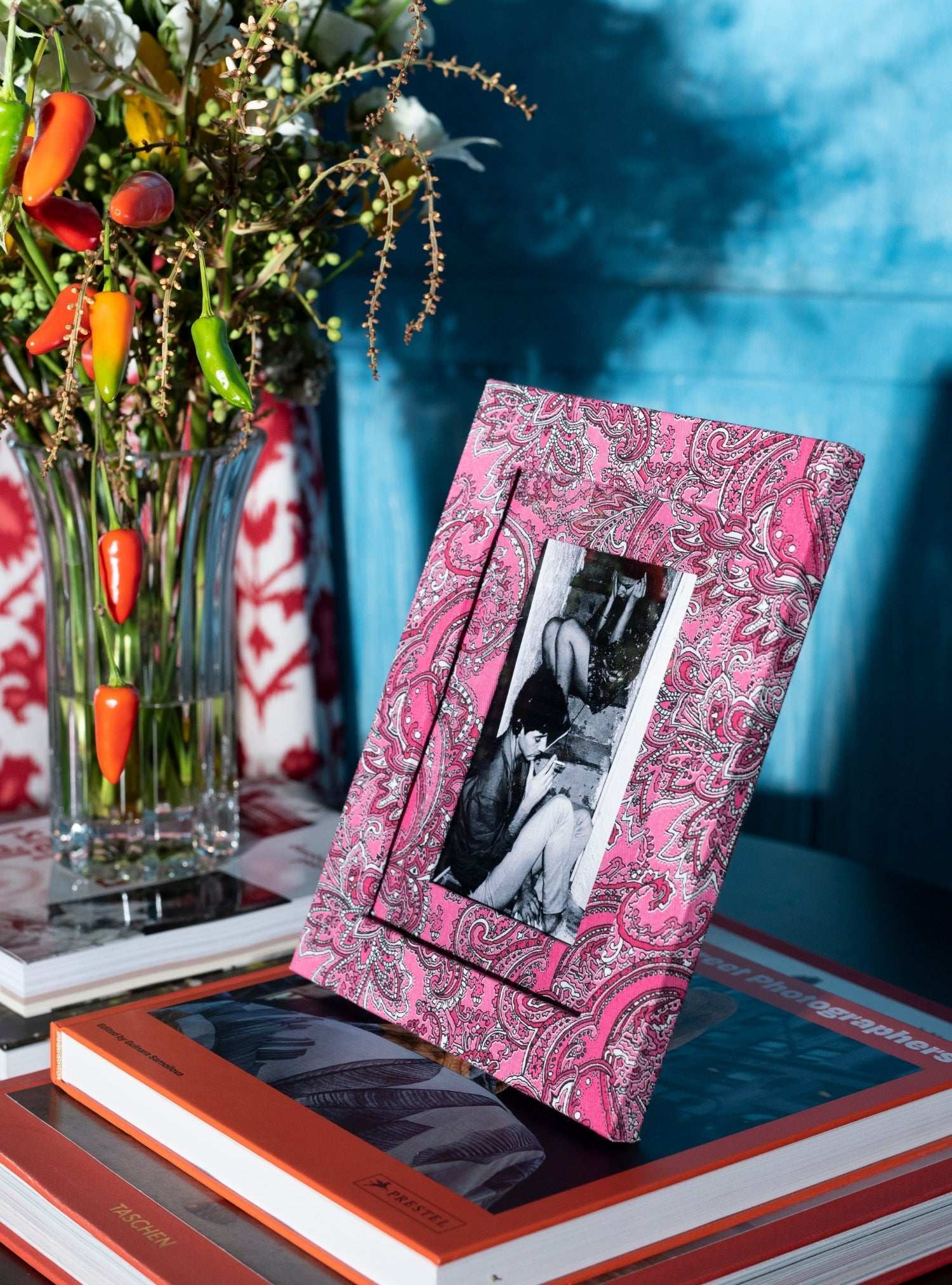 Porta-retrato Paisley Rosa