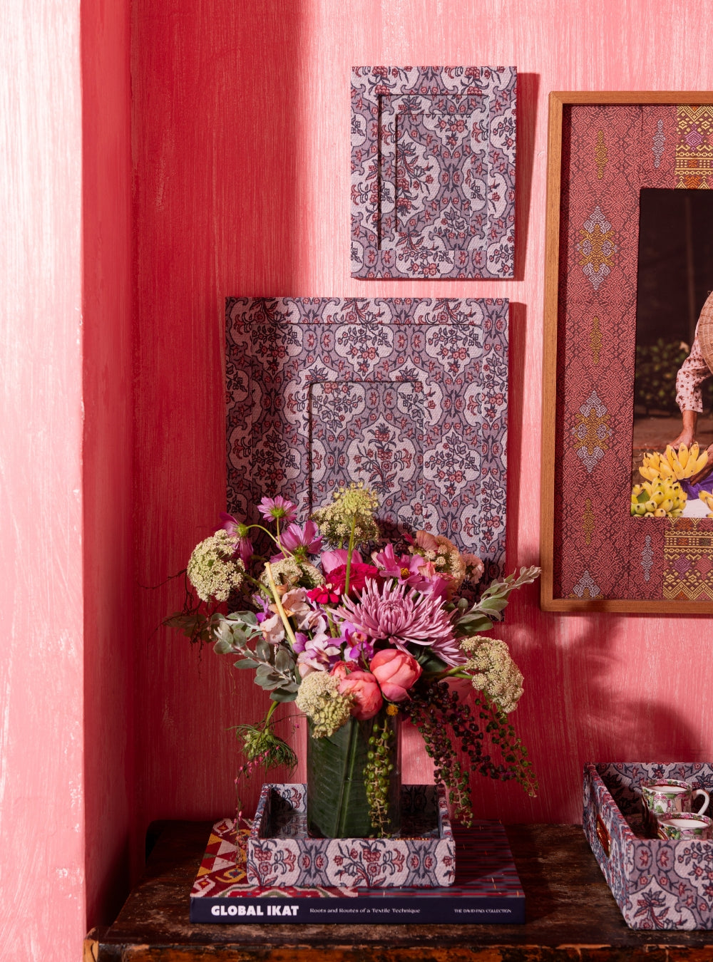 Bandeja Damassé Lilás