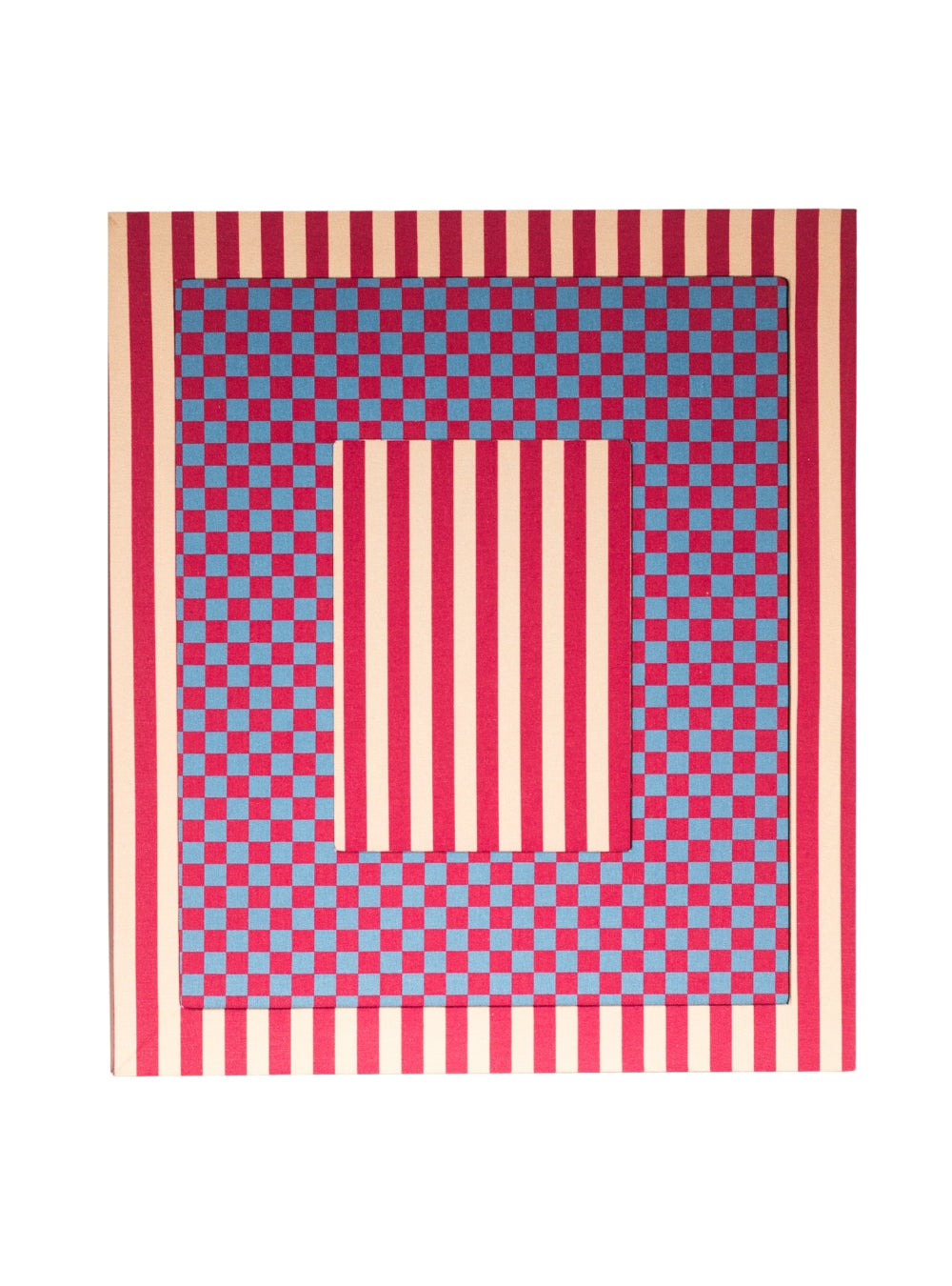 Moldura Listrada Palha & Vinho