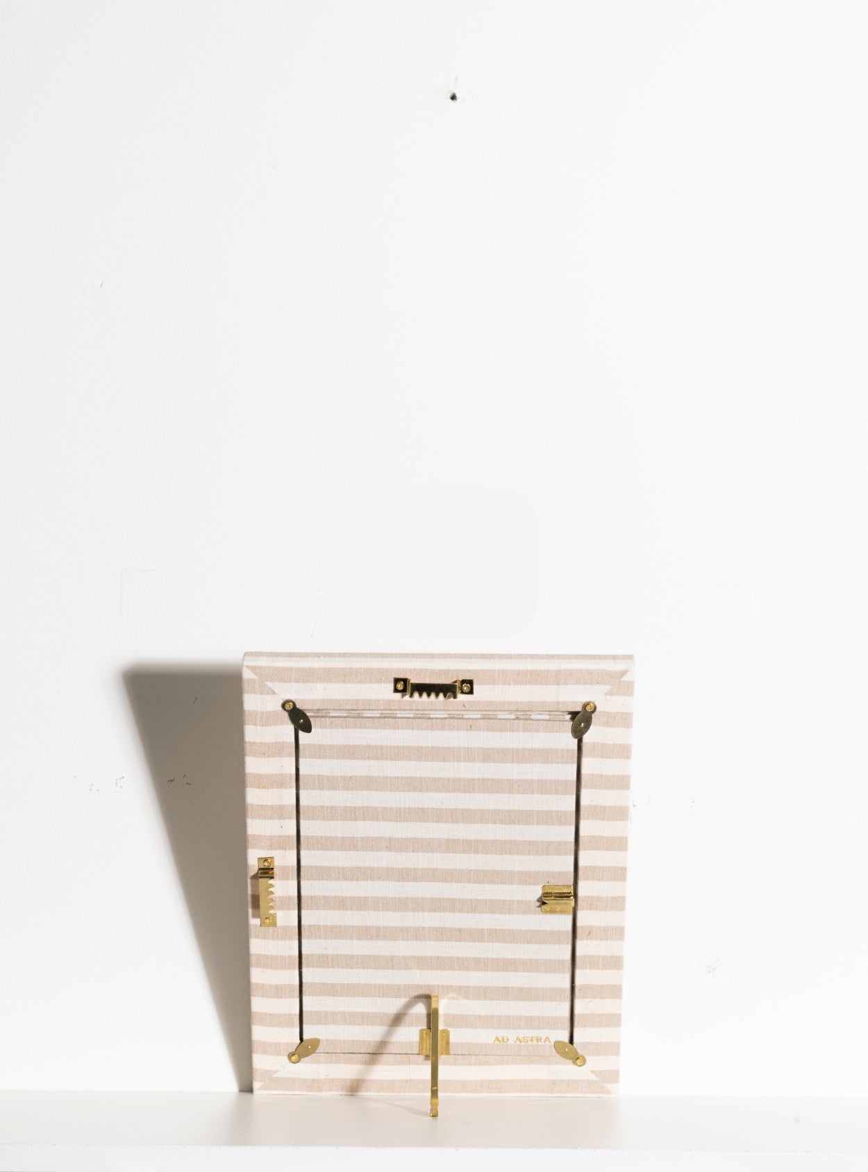 Beige Striped Picture Frame