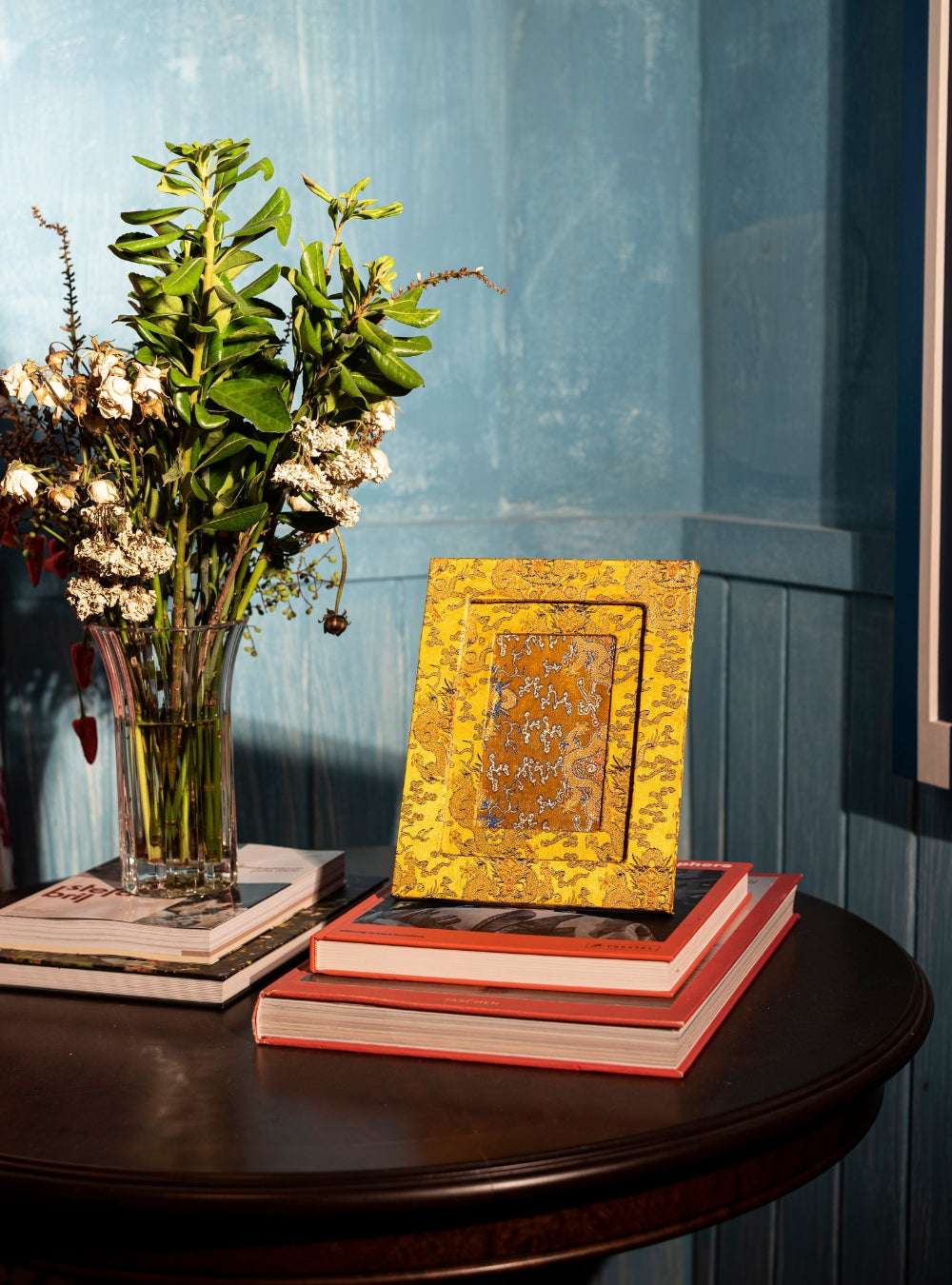 Porta-retrato Chinoiserie Ouro