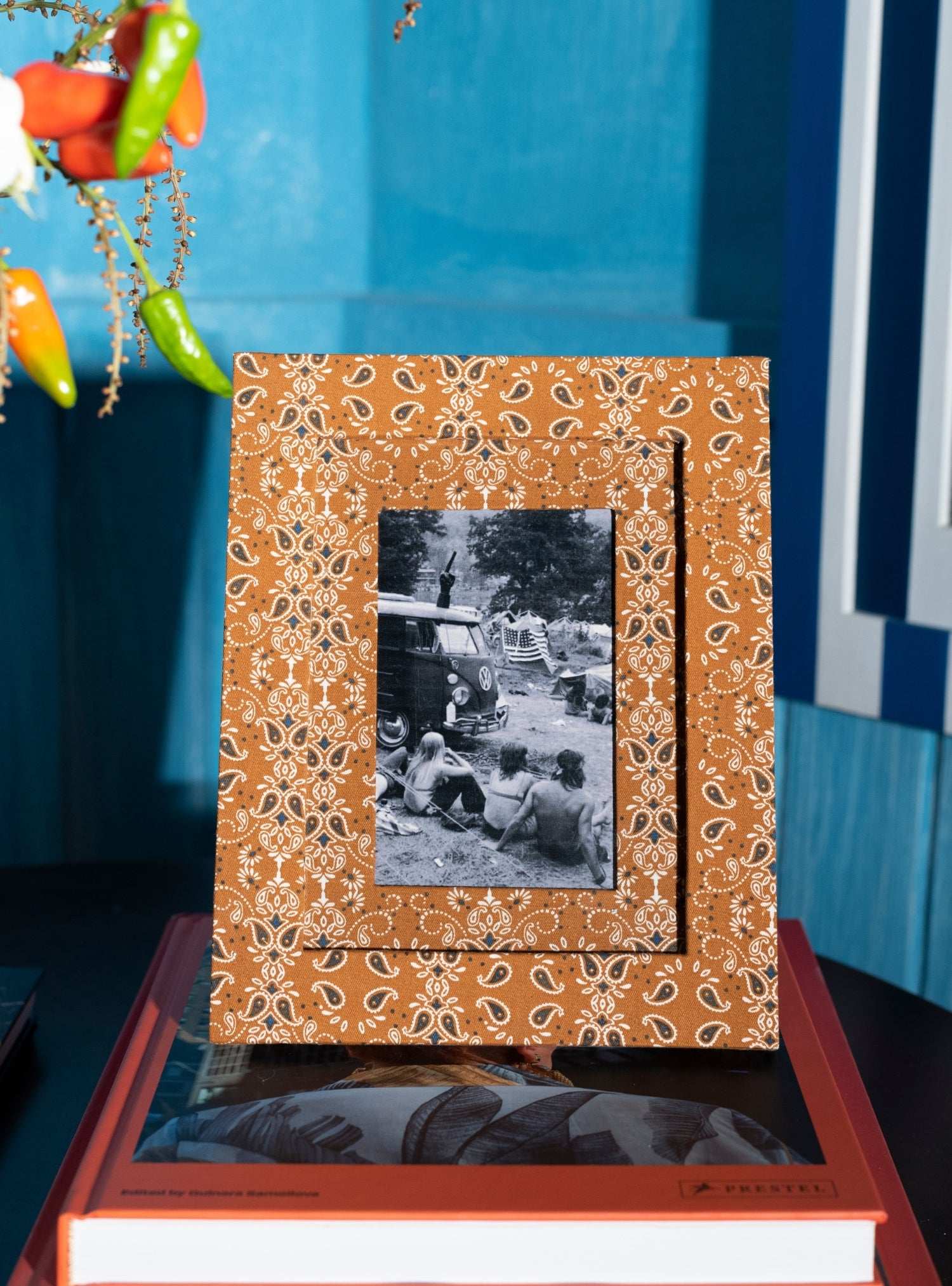 Porta-retrato Paisley Bege