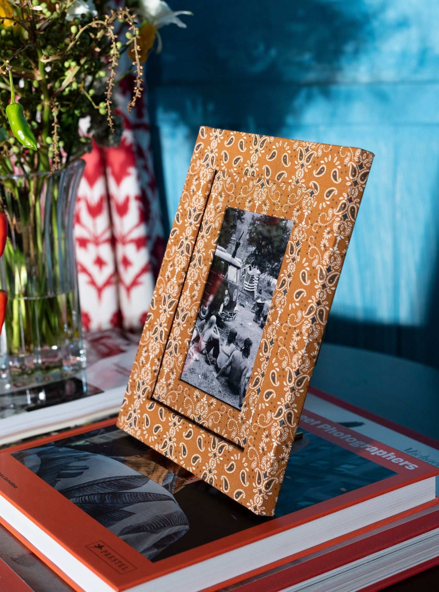 Porta-retrato Paisley Bege
