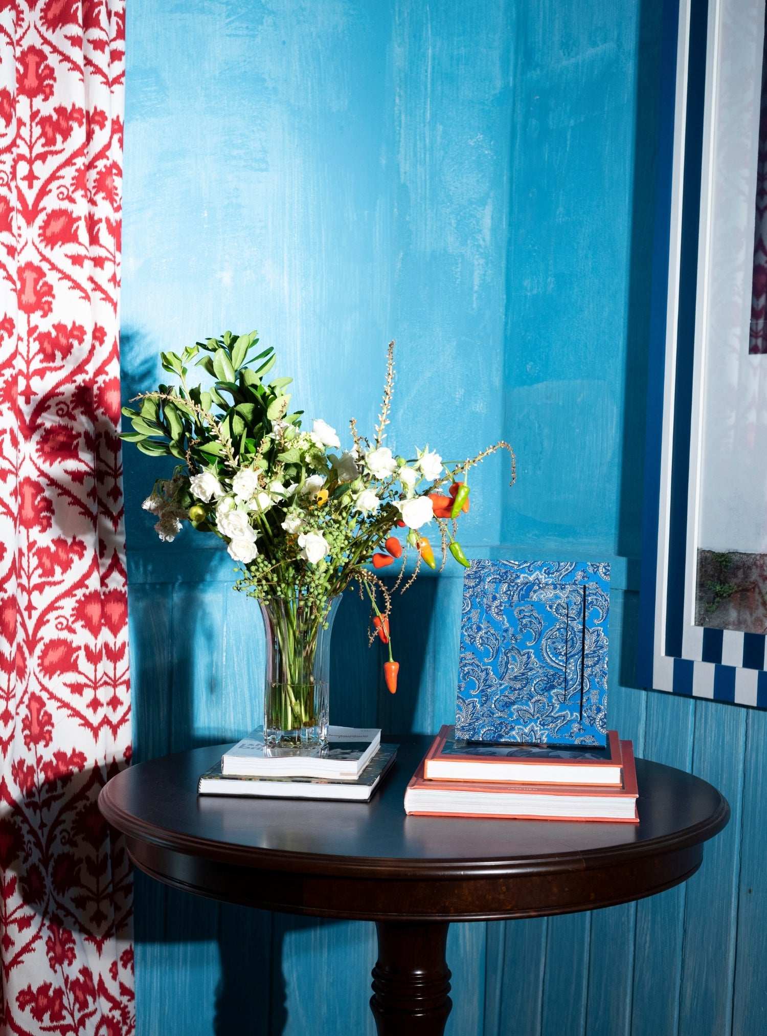 Porta-retrato Paisley Azul