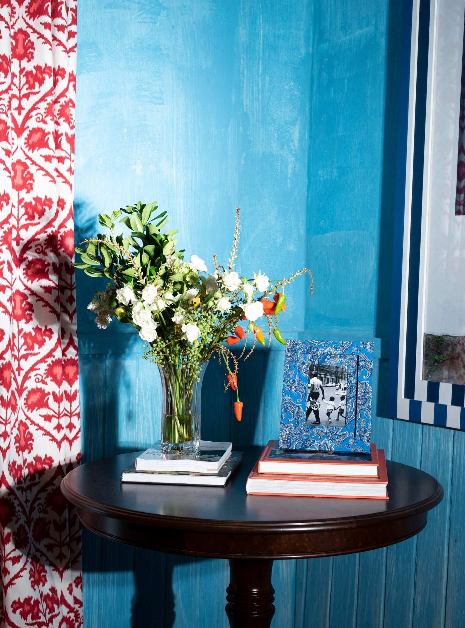 Porta-retrato Paisley Azul
