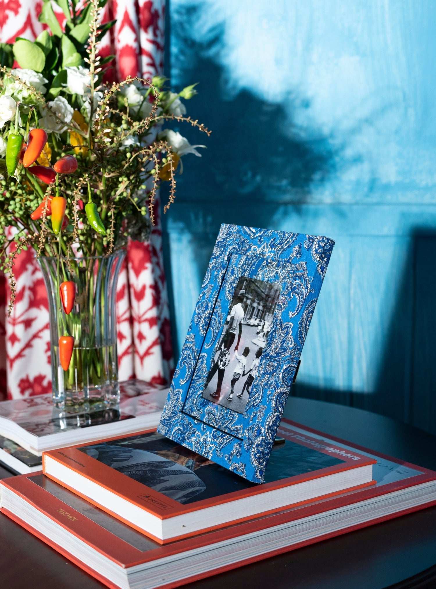 Porta-retrato Paisley Azul