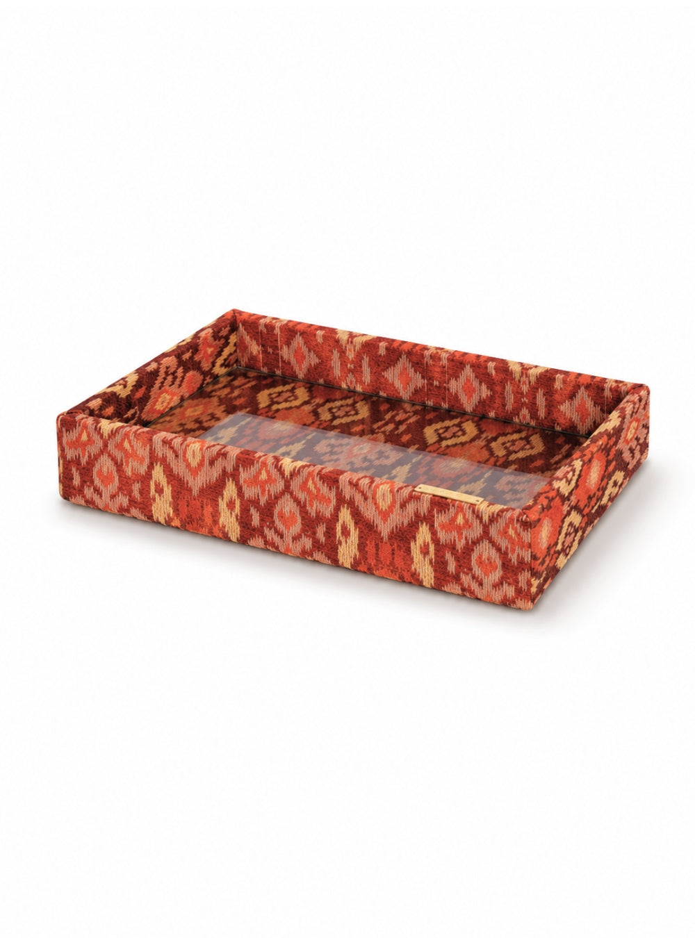 Bandeja Ikat Vermelho Jacquard