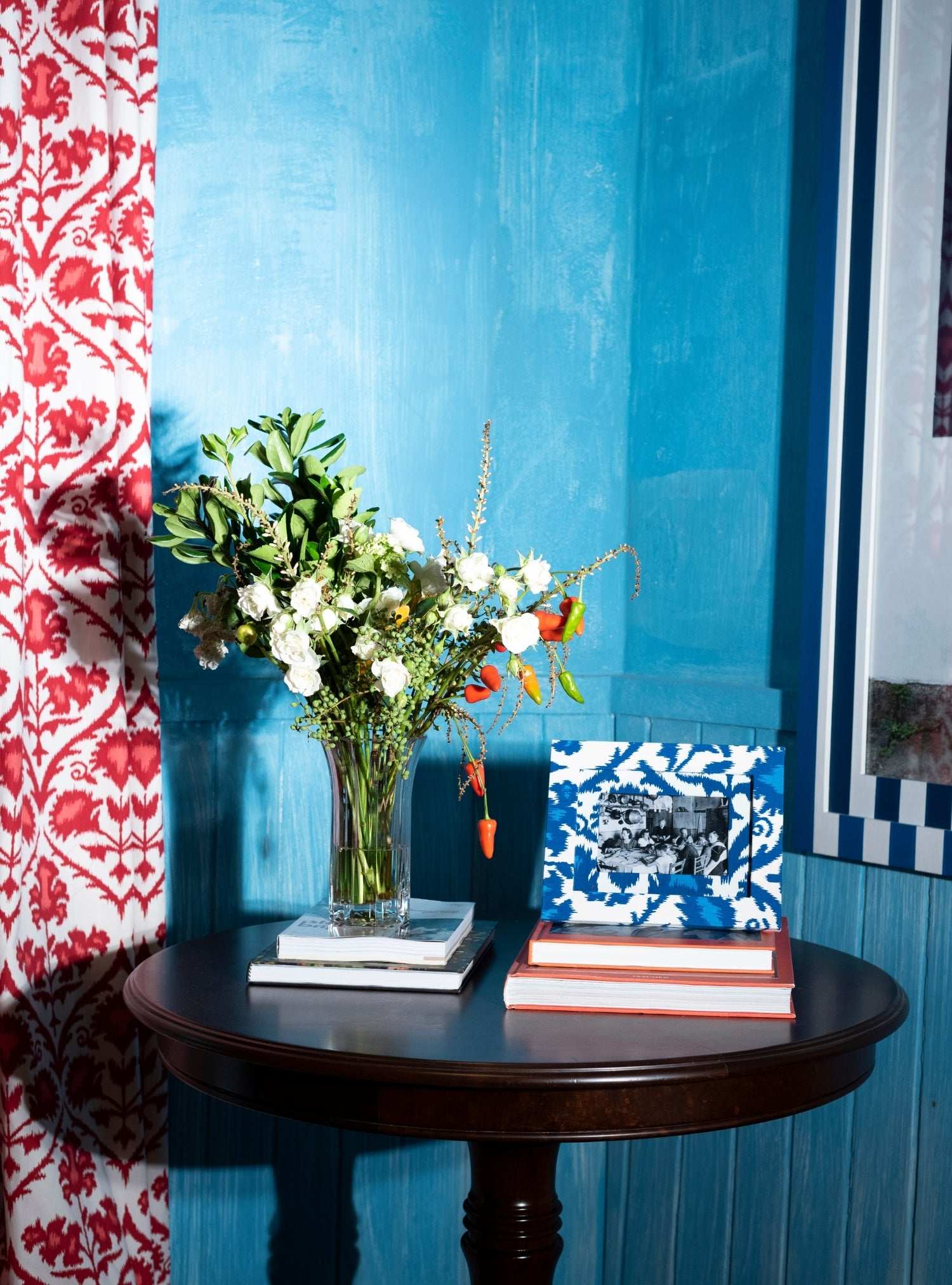 Porta-retrato Ikat Azul