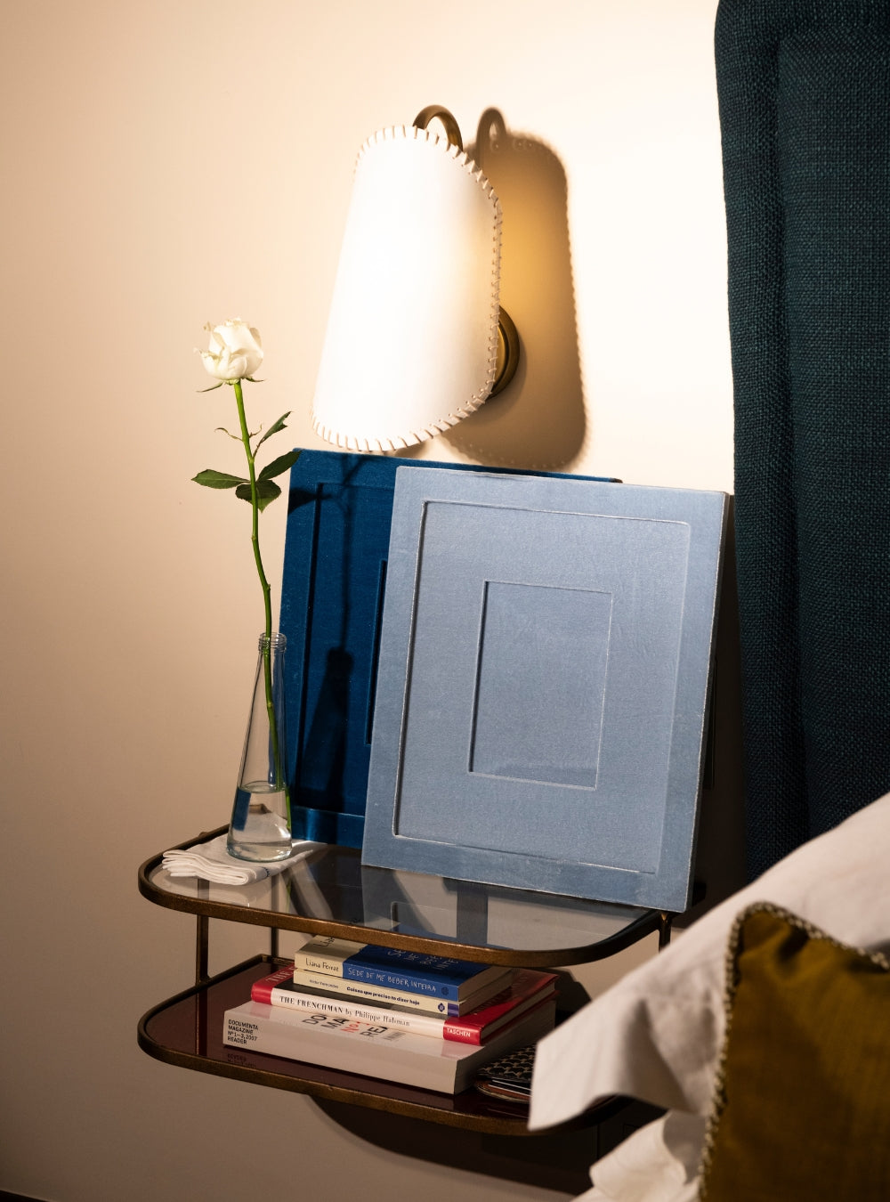 Marco de cuadros rojos