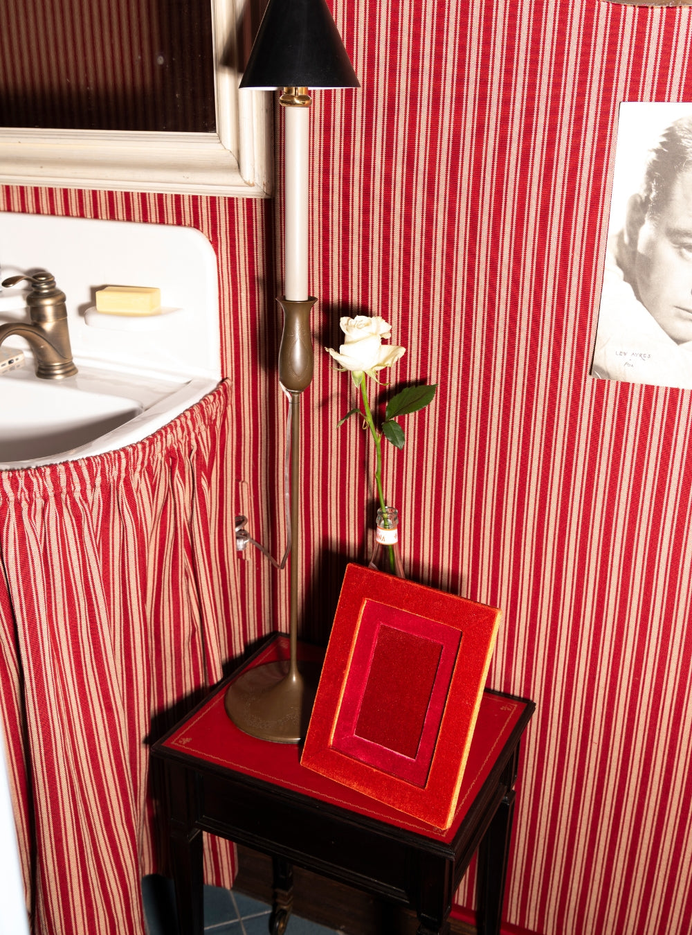 Porta-retrato Veludo Terracota