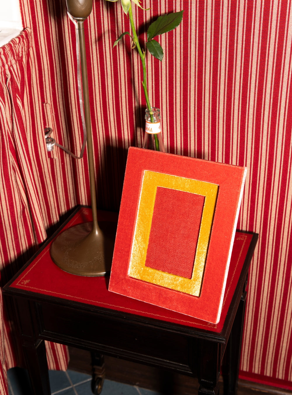 Porta-retrato Veludo Coral