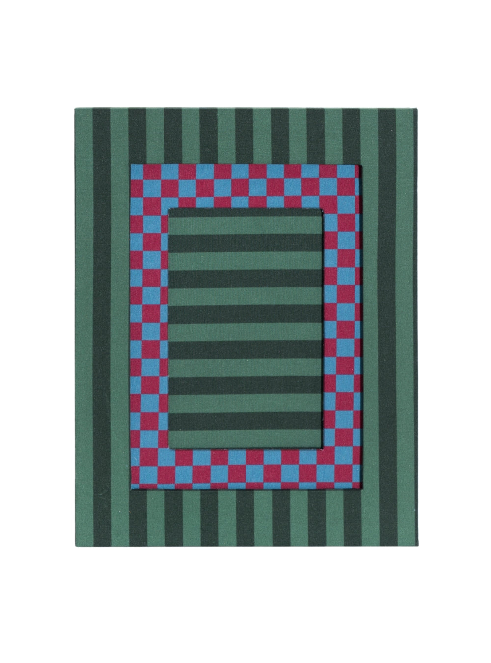 Red Striped Picture Frame