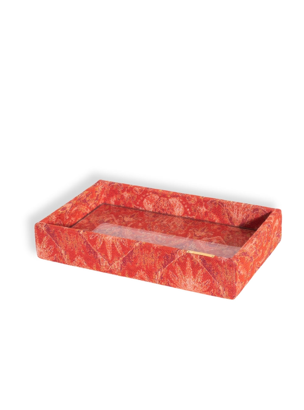 Bandeja Ikat Tropical Laranja Jacquard