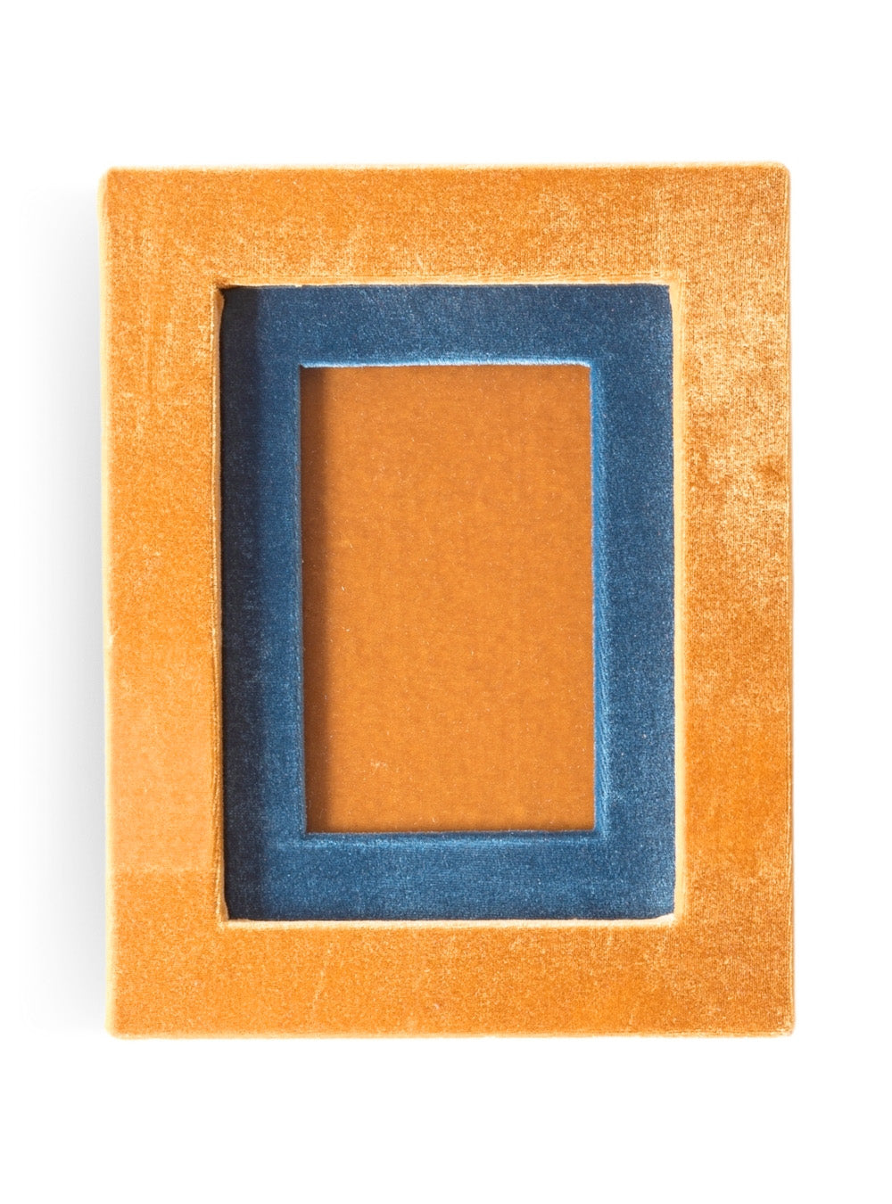 Porta-retrato Veludo Ocre