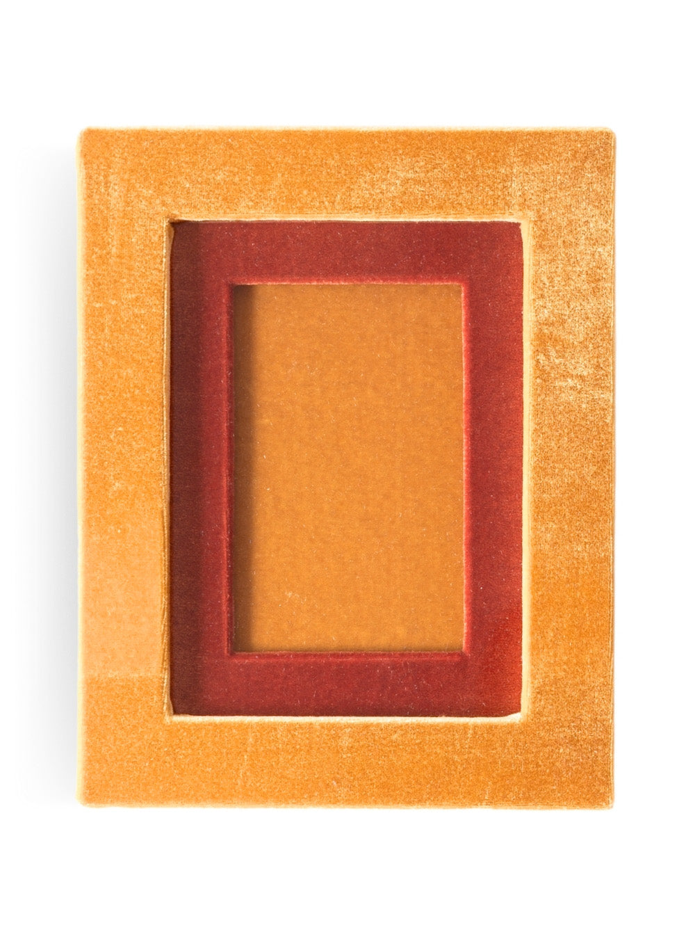 Porta-retrato Veludo Ocre