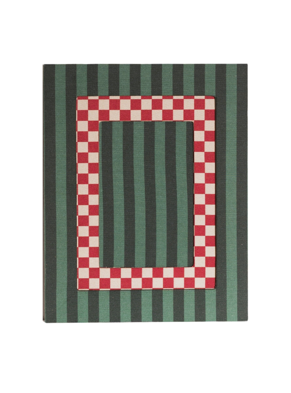 Porta-retrato Listrado Musgo & Mata