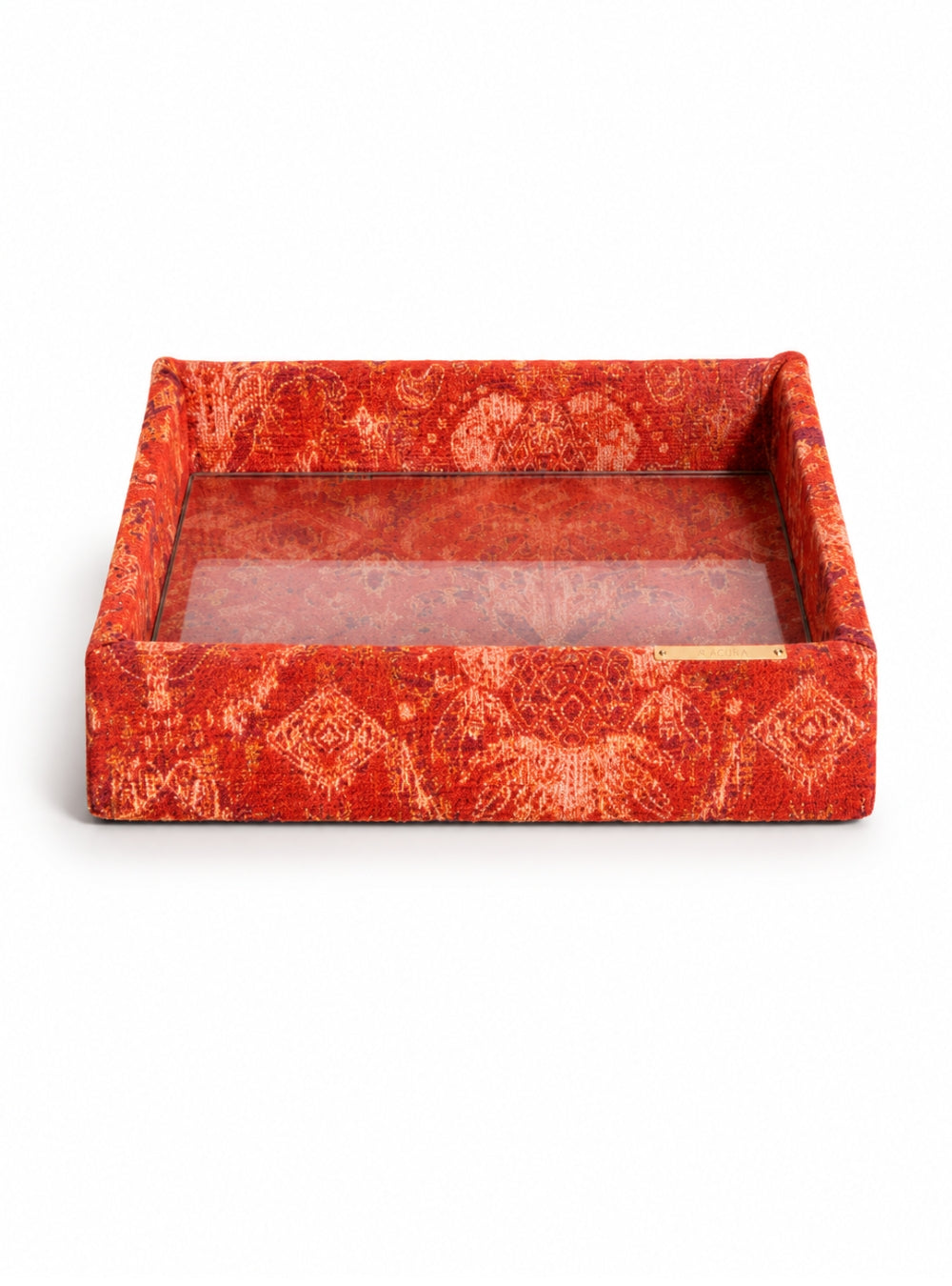 Bandeja Ikat Tropical Laranja Jacquard