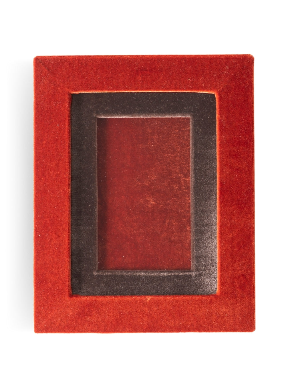 Porta-retrato Veludo Terracota