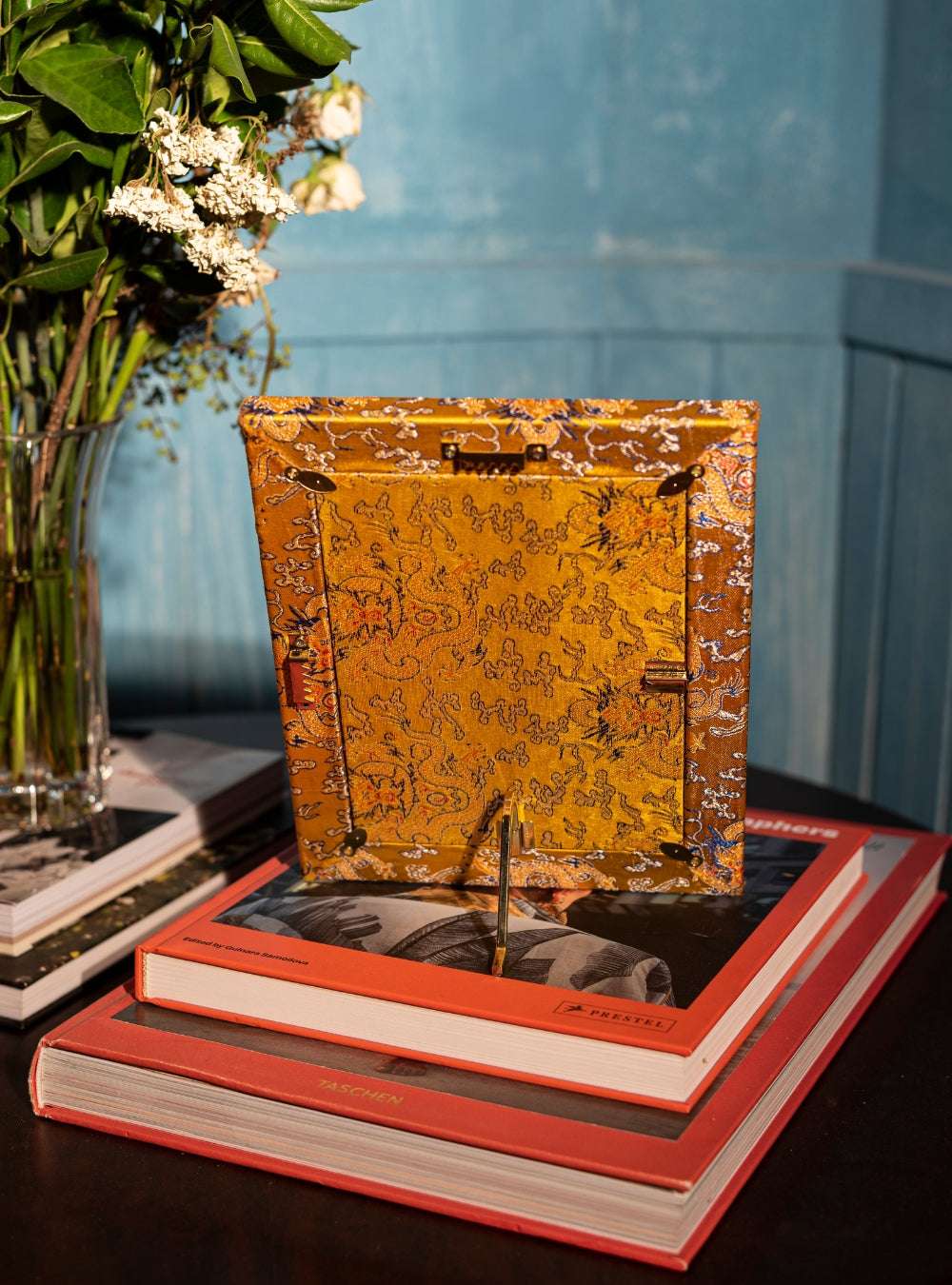 Porta-retrato Chinoiserie Ouro