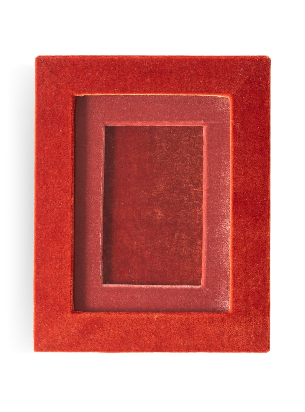 Porta-retrato Veludo Terracota