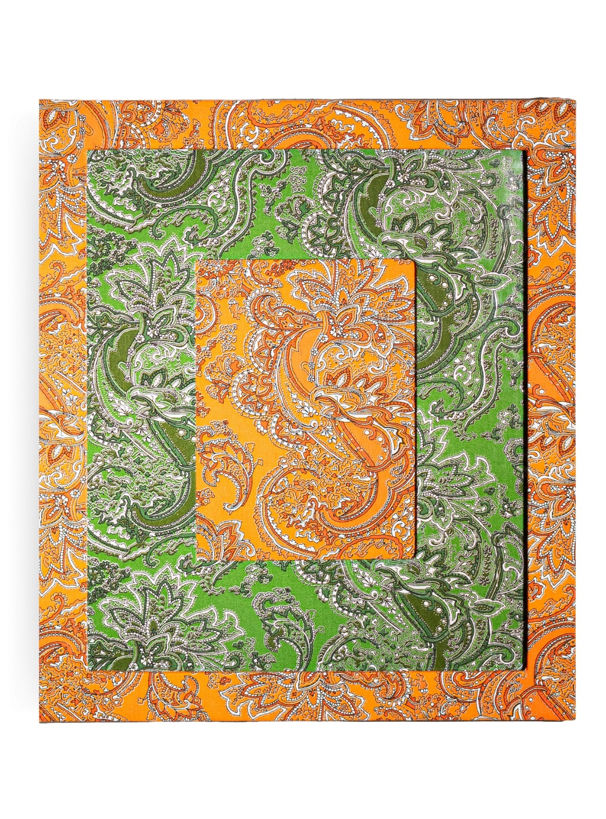 Moldura Paisley Laranja