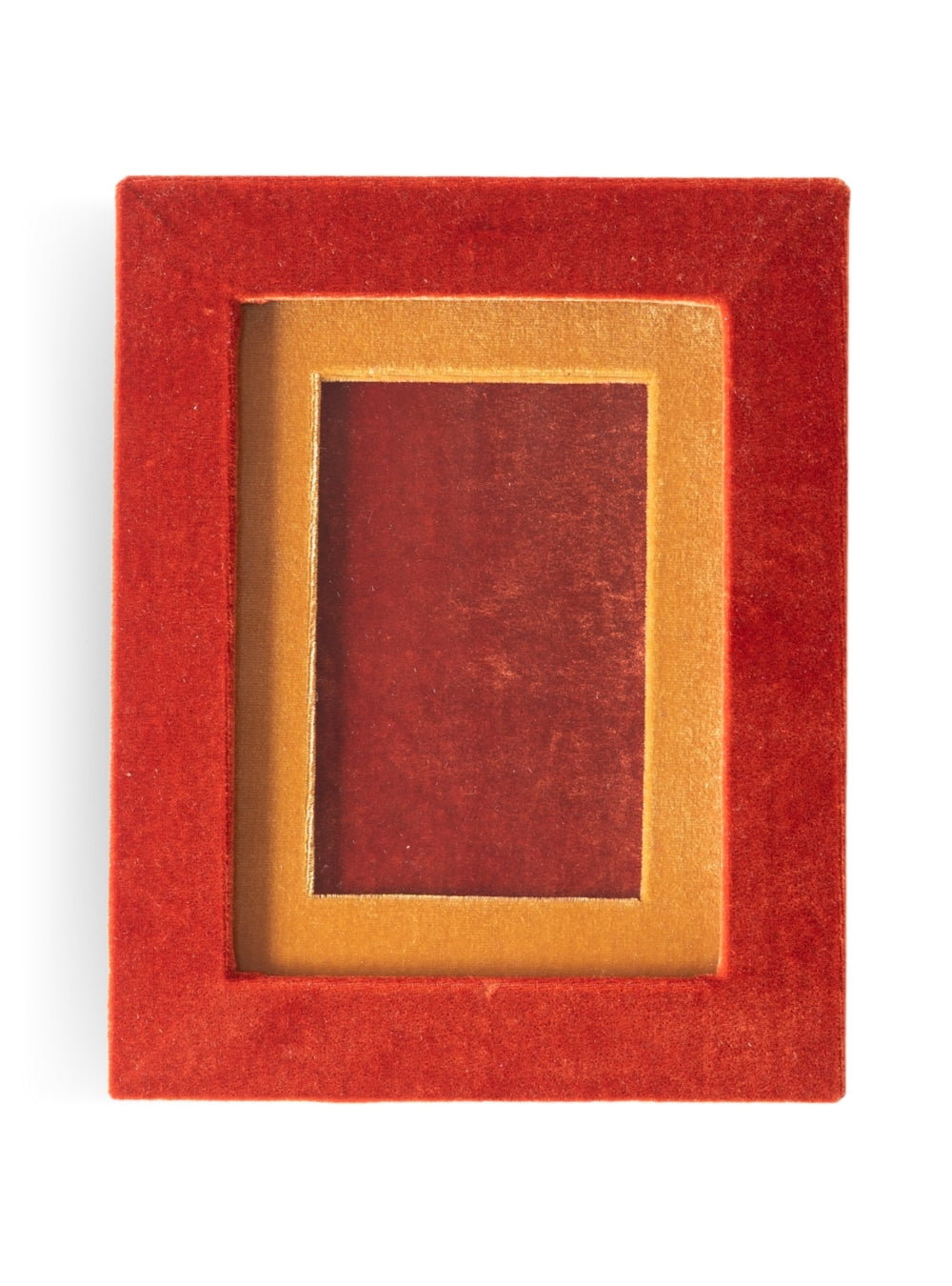 Porta-retrato Veludo Terracota