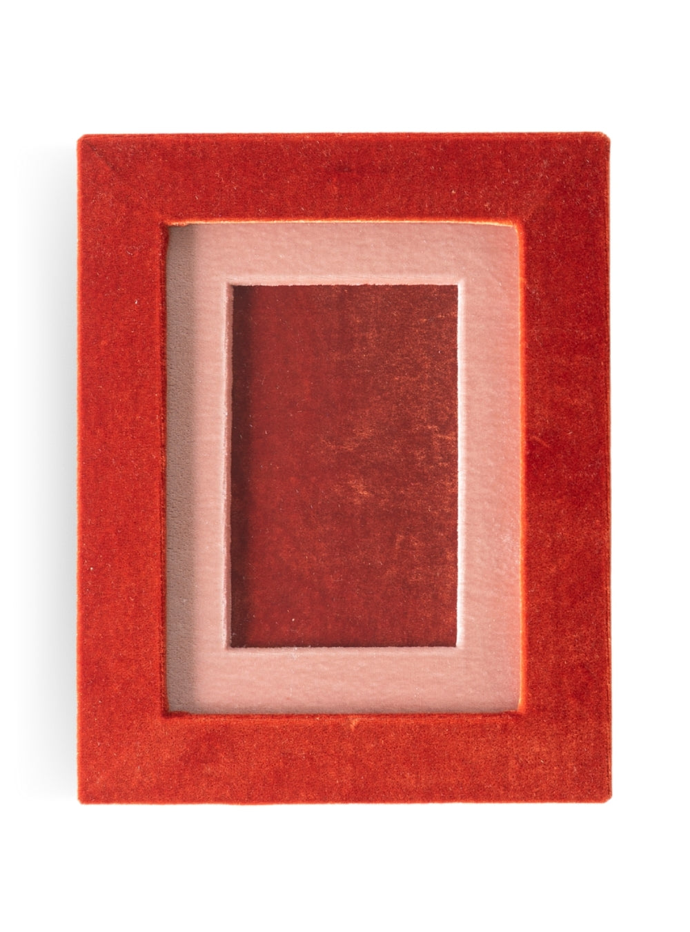 Porta-retrato Veludo Terracota