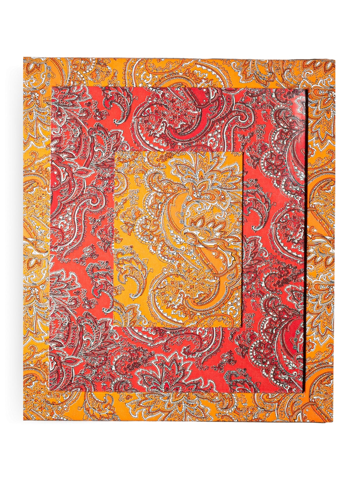 Moldura Paisley Laranja