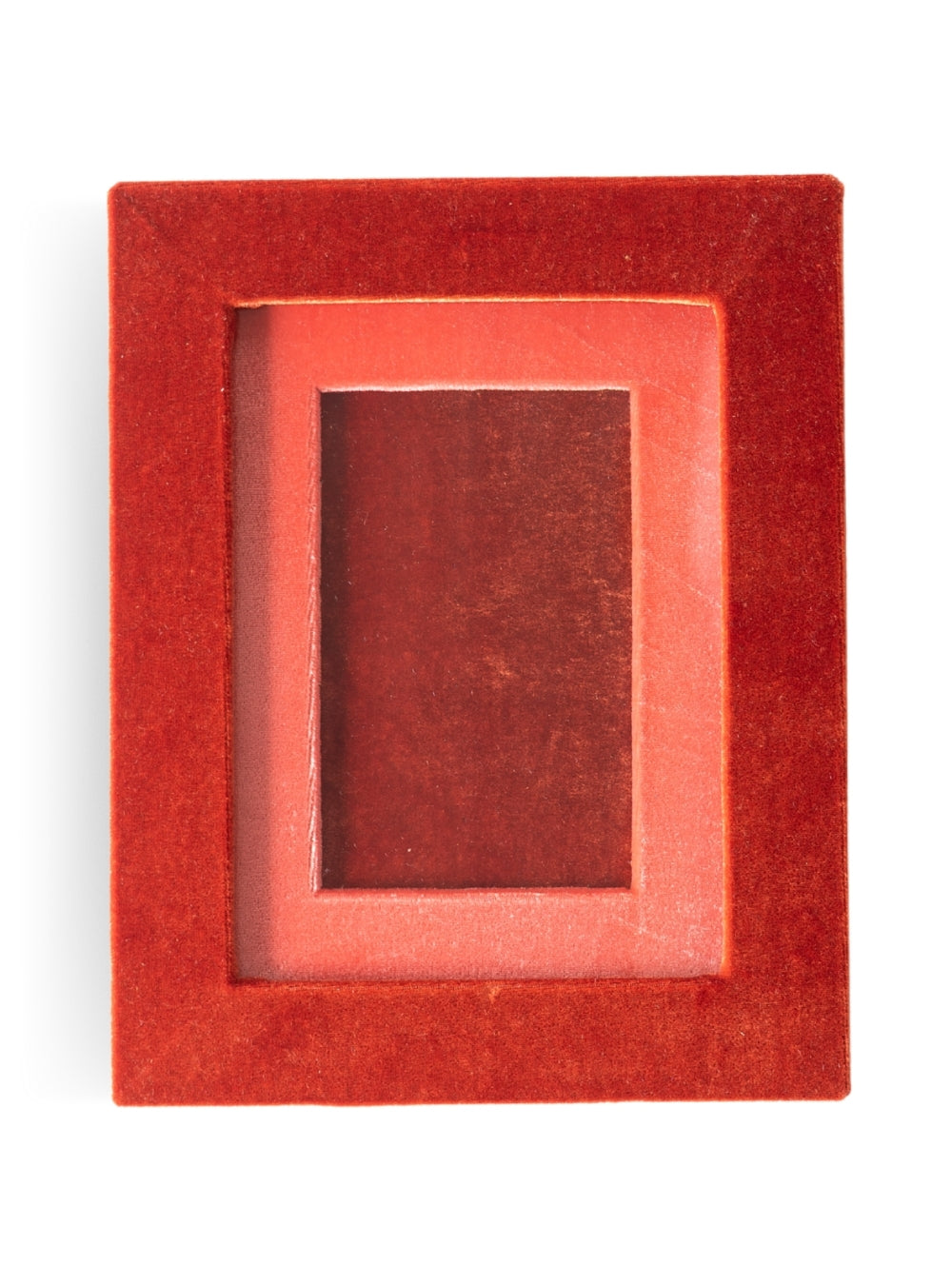 Porta-retrato Veludo Terracota