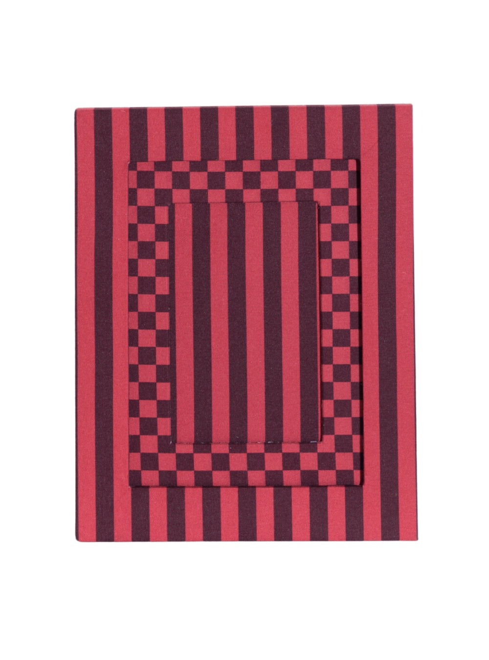 Red Striped Picture Frame