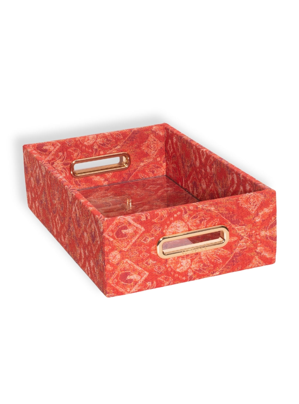 Bandeja Ikat Tropical Laranja Jacquard