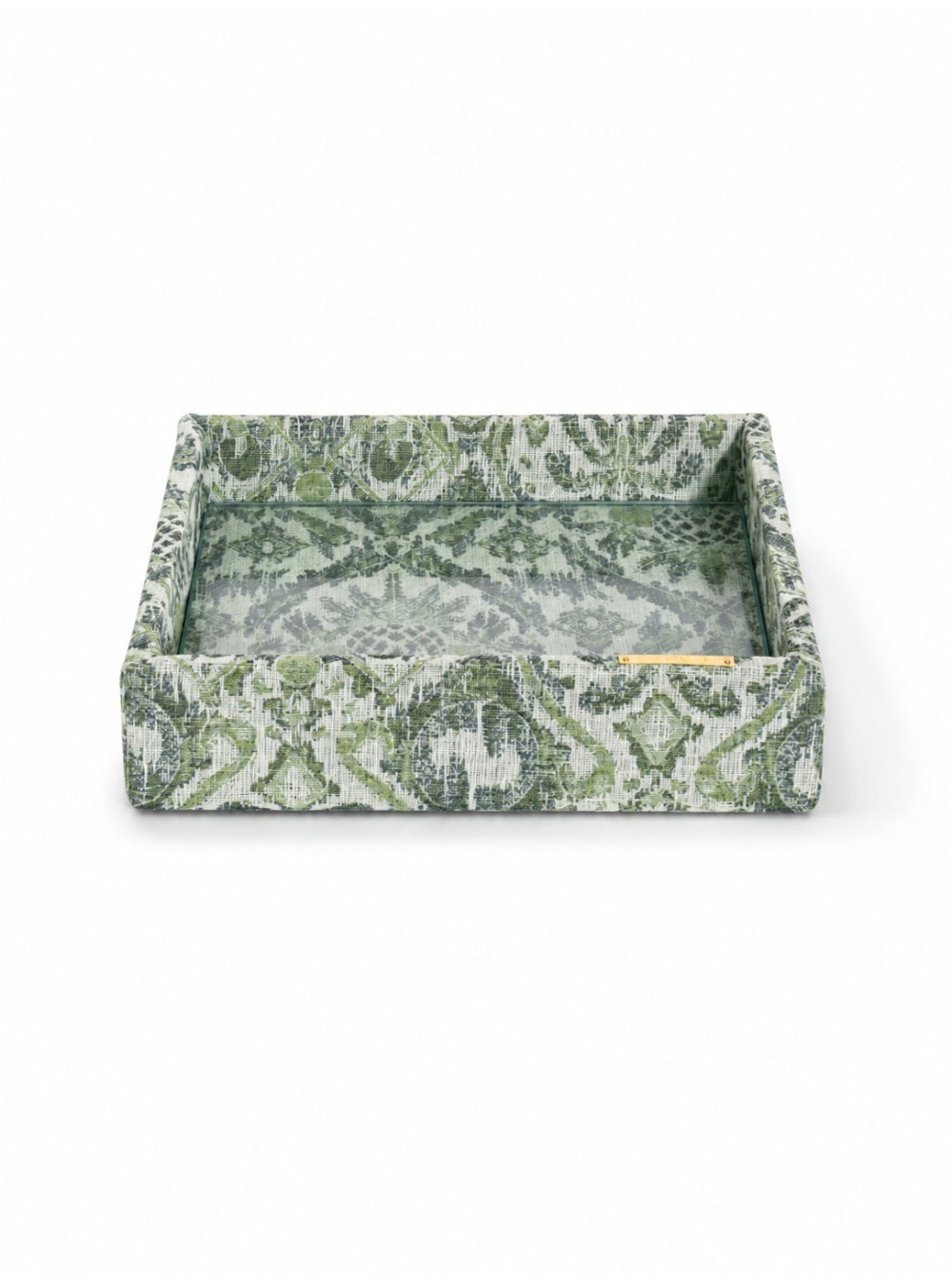 Bandeja Ikat Tropical Verde Jacquard