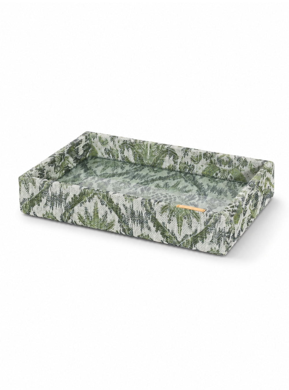 Bandeja Ikat Tropical Verde Jacquard