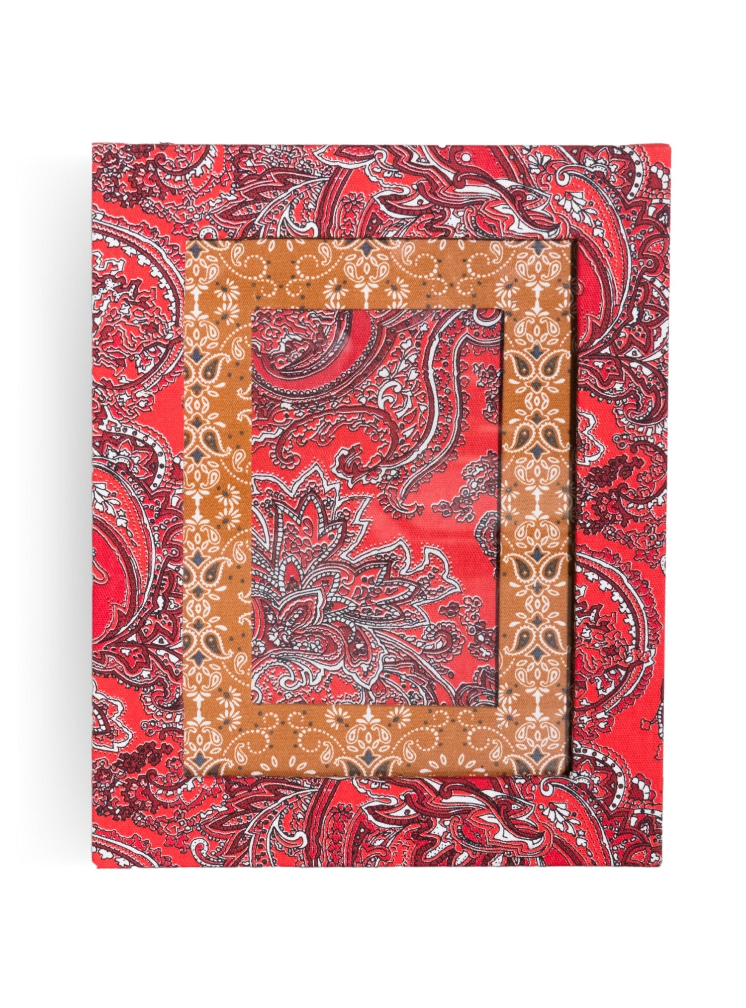Porta-retrato Paisley Vermelho