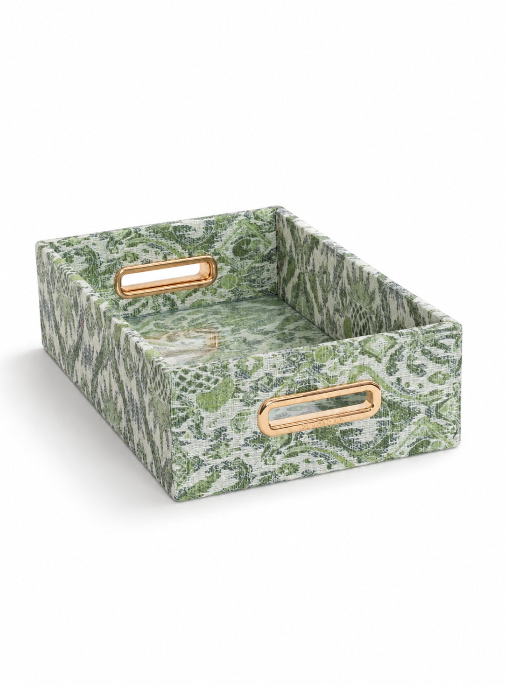 Bandeja Ikat Tropical Verde Jacquard