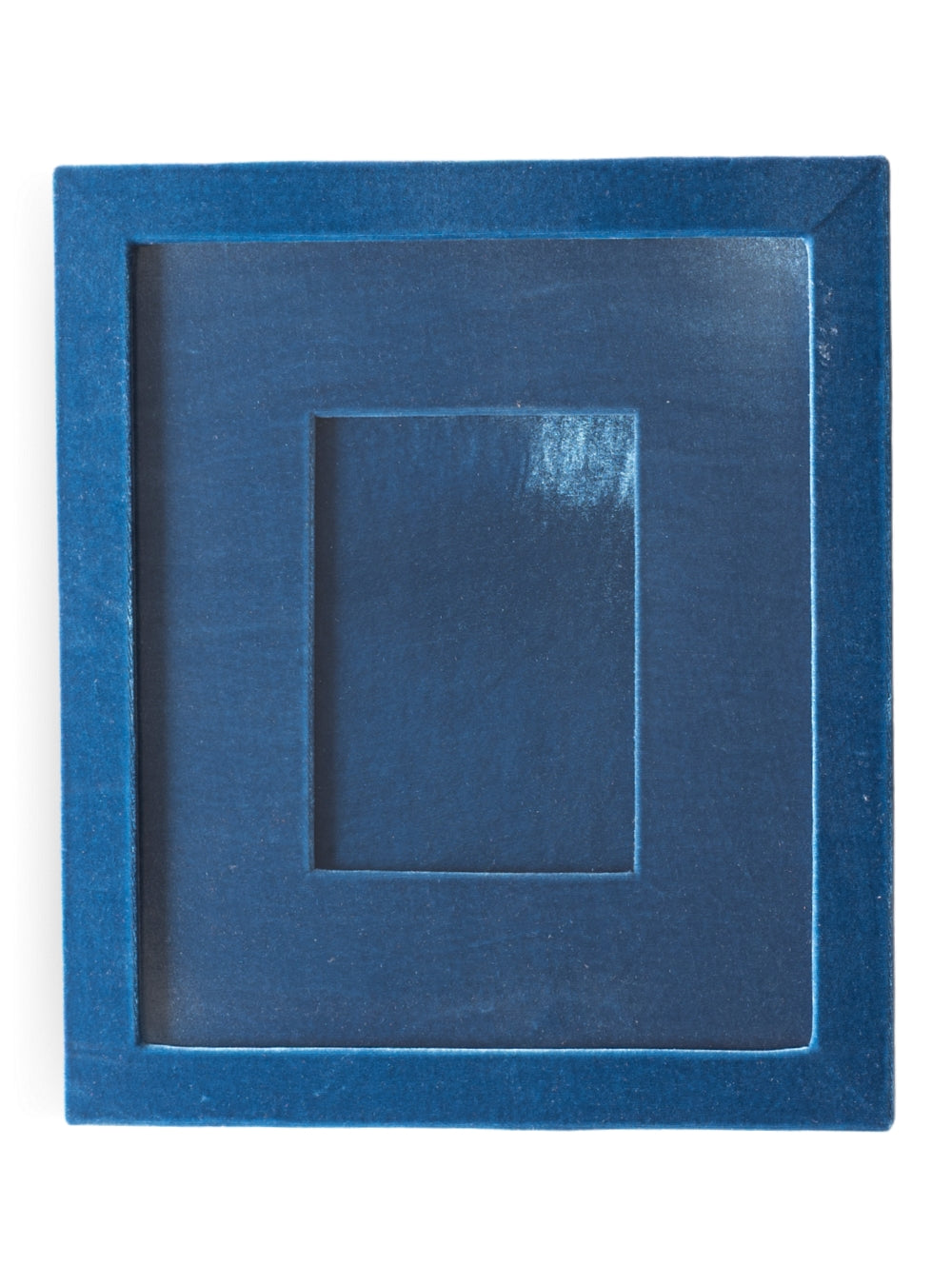 Moldura Veludo Azul Mediterrâneo