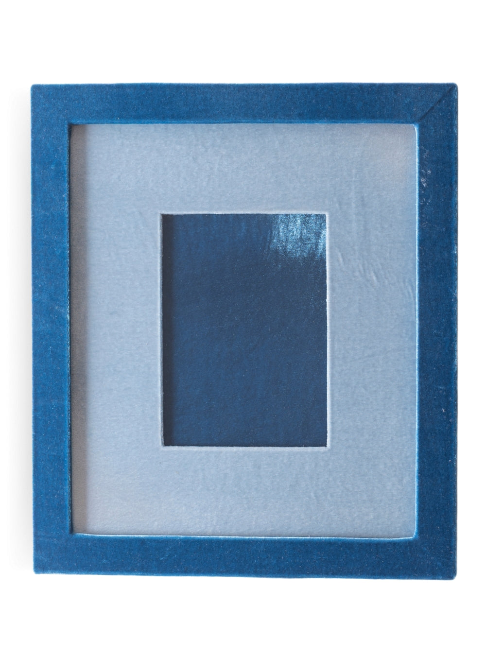 Moldura Veludo Azul Mediterrâneo