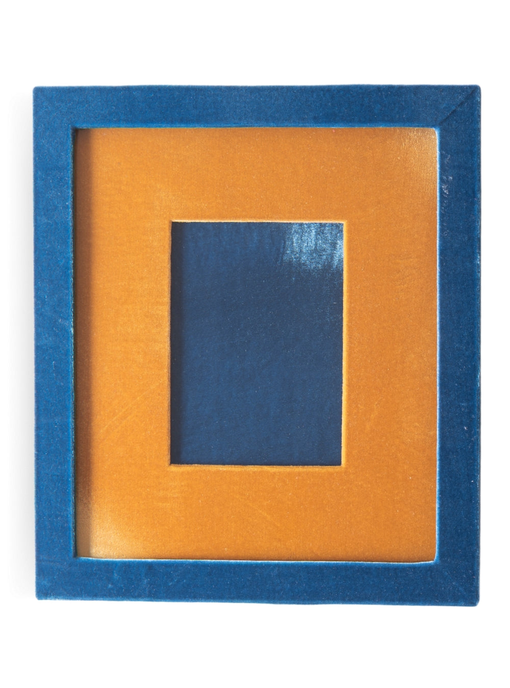 Moldura Veludo Azul Mediterrâneo